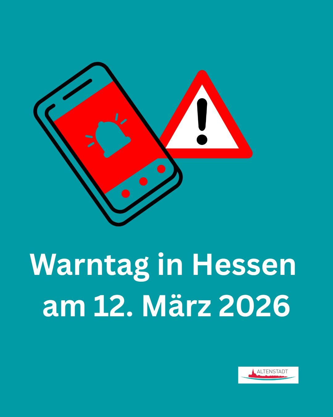 Warntag in Hessen am 12. März 2026 - 1