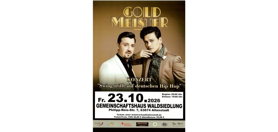 Plakat Goldmeister 23.10.26 Plakat Goldmeister 23.10.26
